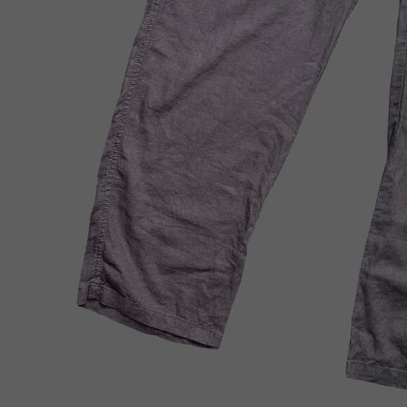 Magaschoni Gray Stretch Waist Casual Linen Blend Pants Size M GUC Mens - Picture 2 of 7
